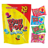 Ring Pop Lollipops - Bulk Candy Individually Wrapped Suckers Variety Party Pack- 20 Count