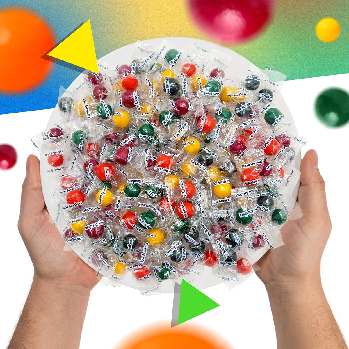 Jawbreakers Hard Candy, Fruit Flavored Assortment, 2 Lb Bag