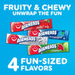 Airheads Full-Size Candy Bars, Taffy Candy Bulk Variety Pack, Individually Wrapped, 60 Count Box
