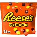 REESE'S PIECES Peanut Butter in a Crunchy Shell, Candy Bulk Bag, 48 Oz