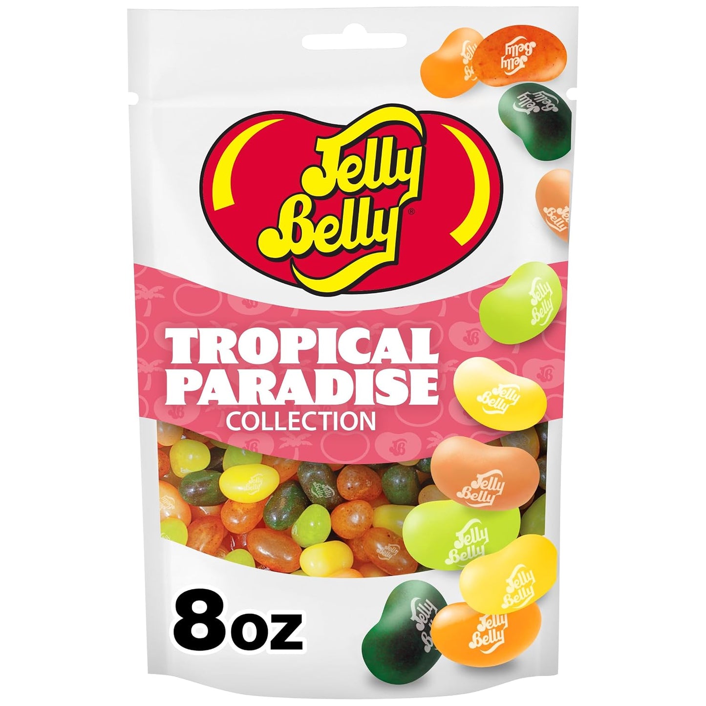 Jelly Belly Tropical Paradise Jelly Bean Collection - 8 Oz Pouch Bag