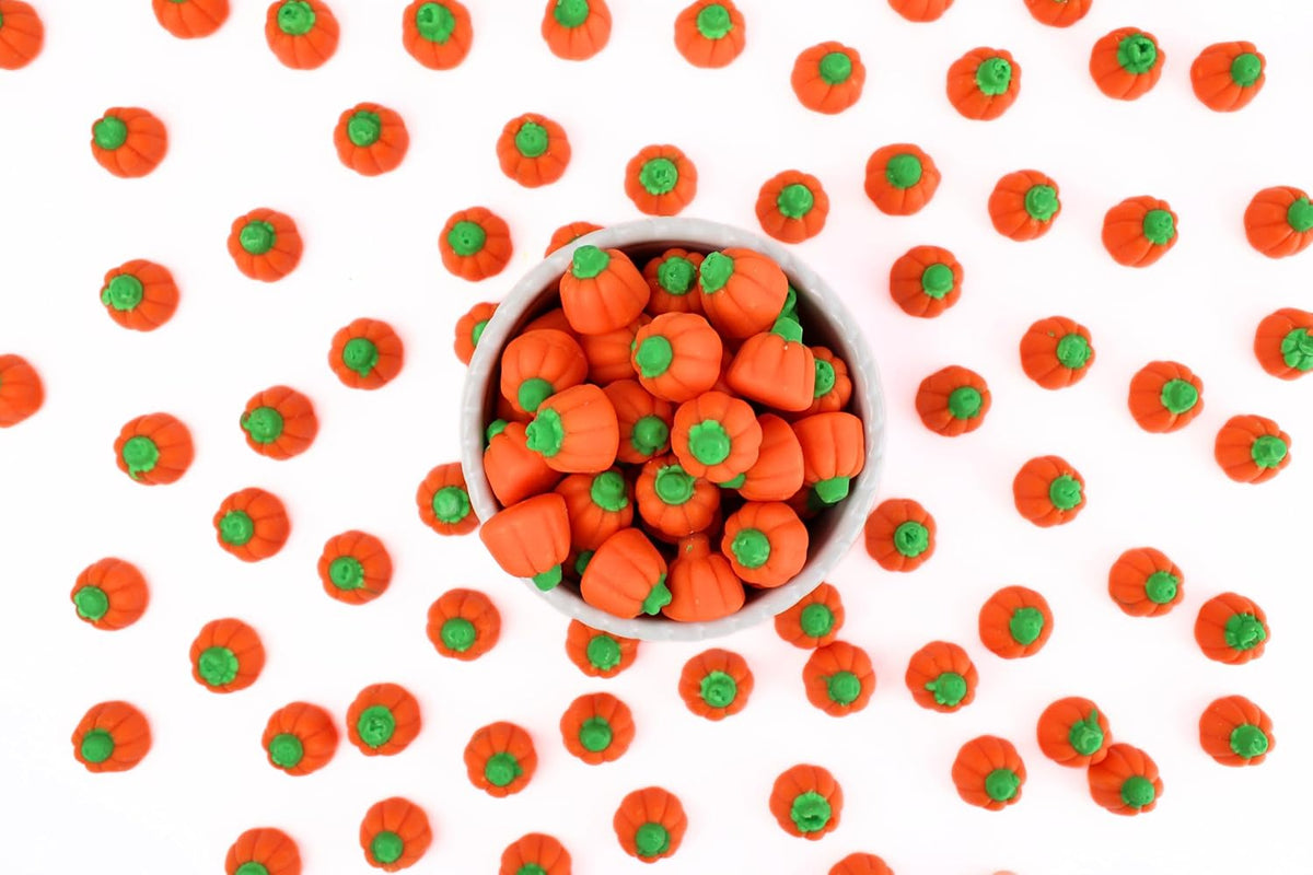Pumpkin Shaped Mellowcreme Candy Corn, Autumn Candy Pumpkins Bulk Bag, 1 Lb
