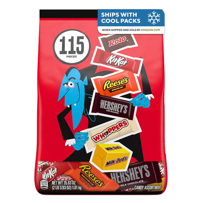 Hershey's Assorted Chocolate Halloween Candy Bulk Variety Pack, 35.93 Oz