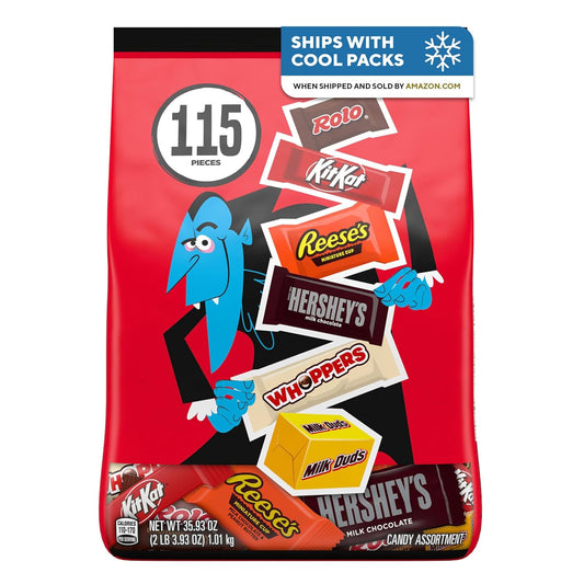 Hershey's Assorted Chocolate Halloween Candy Bulk Variety Pack, 35.93 Oz