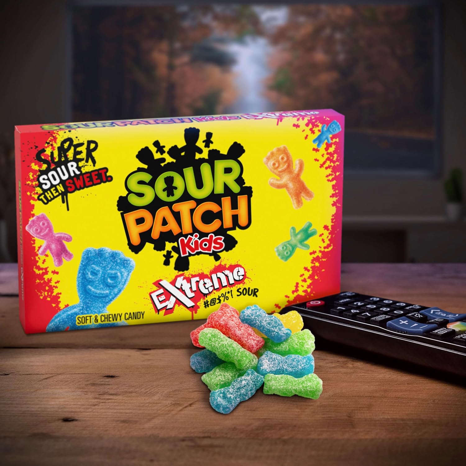 SOUR PATCH KIDS Extreme Sour Soft & Chewy Gummy Candy, Bulk Candy, 12 - 3.5 Oz Boxes