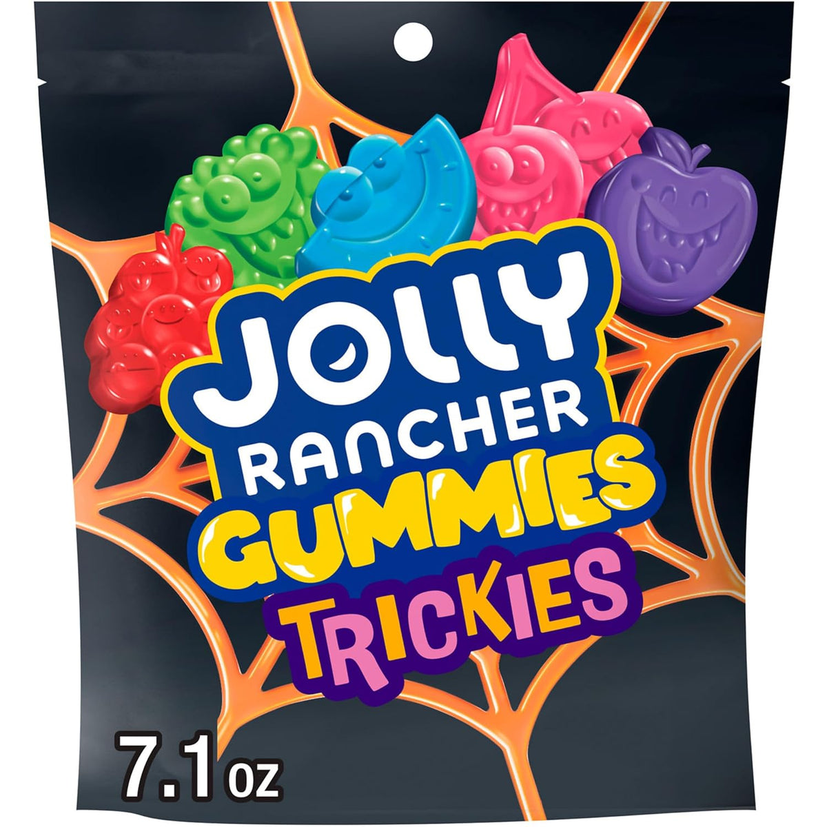 Jolly Rancher Trickies Gummy Halloween Candy Assorted Fruit, 7.1 Oz