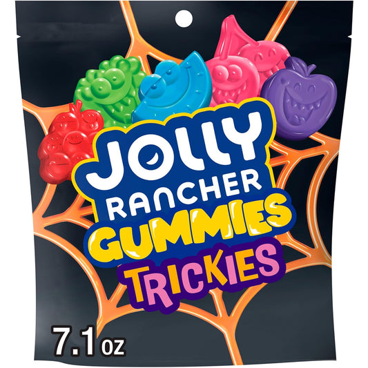 Jolly Rancher Trickies Gummy Halloween Candy Assorted Fruit, 7.1 Oz
