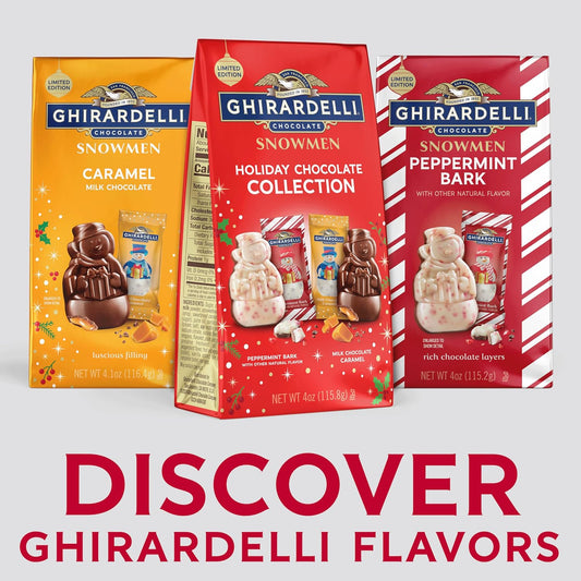 GHIRARDELLI Holiday Chocolate Snowmen, 4 Oz Bag