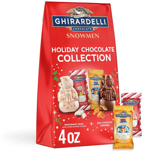 GHIRARDELLI Holiday Chocolate Snowmen, 4 Oz Bag