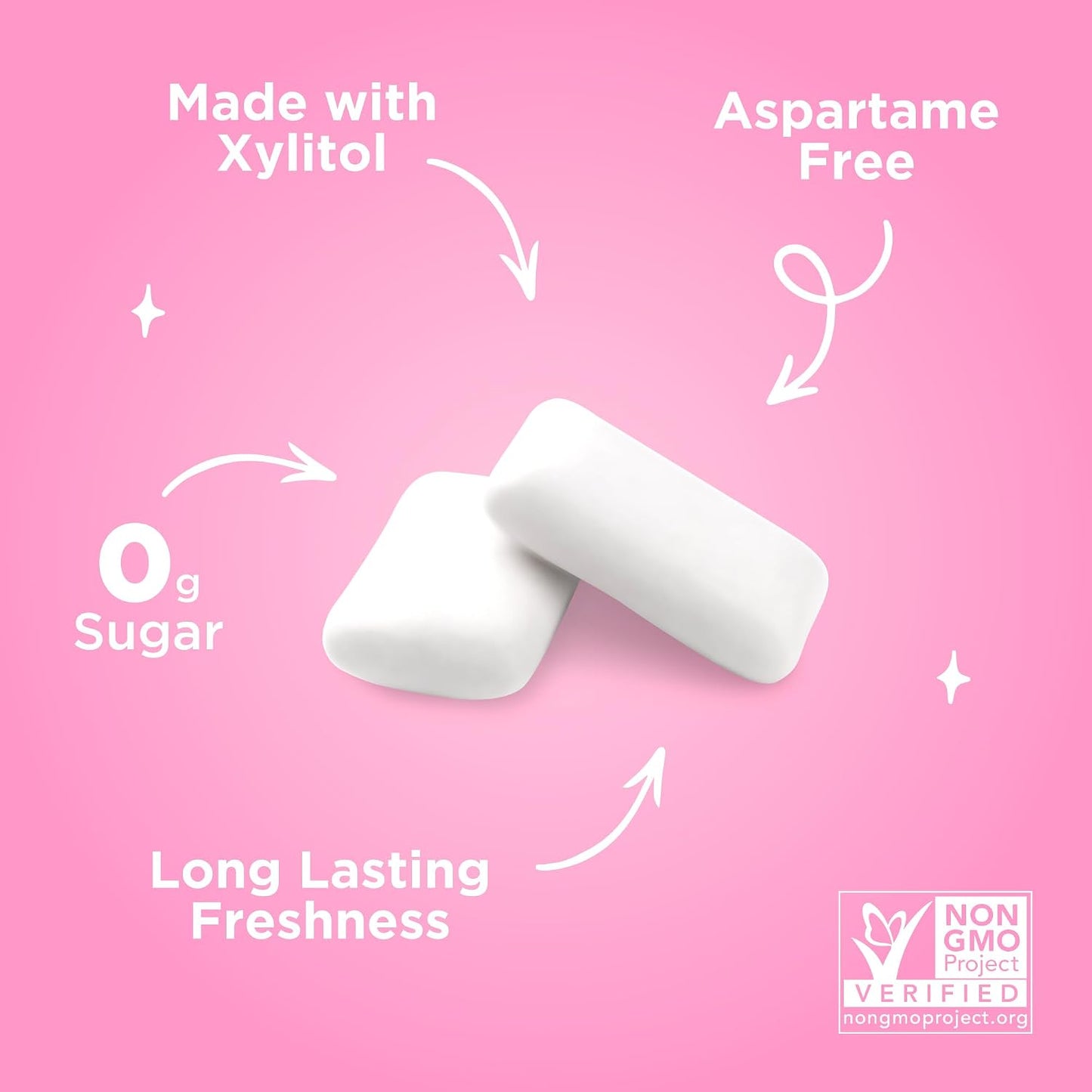 PUR Gum | Aspartame Free Chewing Gum | 100% Xylitol | Natural Bubblegum Flavored Gum, 55 Pieces (Pack of 1)