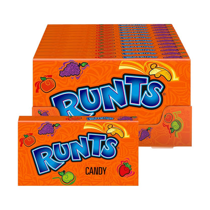 Wonka Runts Hard, Chewy & Fruity Candy, 5 Ounce Theater Candy Boxes (Pack of 12)