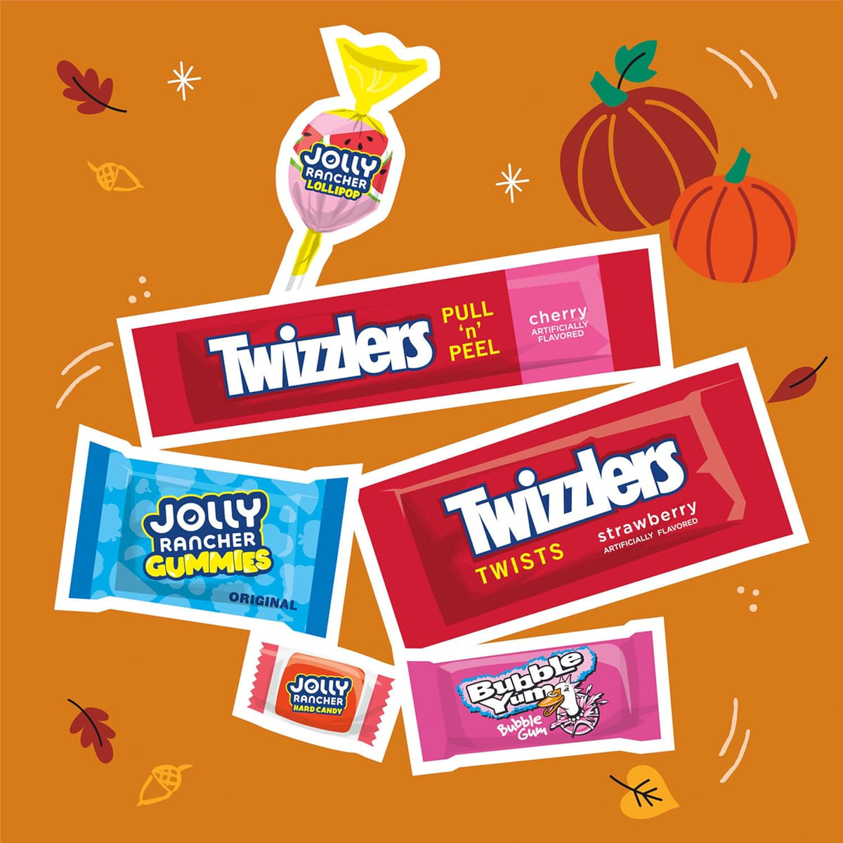 Hershey's Assorted Fruit Flavored Halloween Candy Bulk Pack, 41.1 Oz
