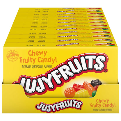 Jujyfruits Assorted Gummy Candy, Fruity Flavors, Theater Box, 5 Oz, 12 Ct