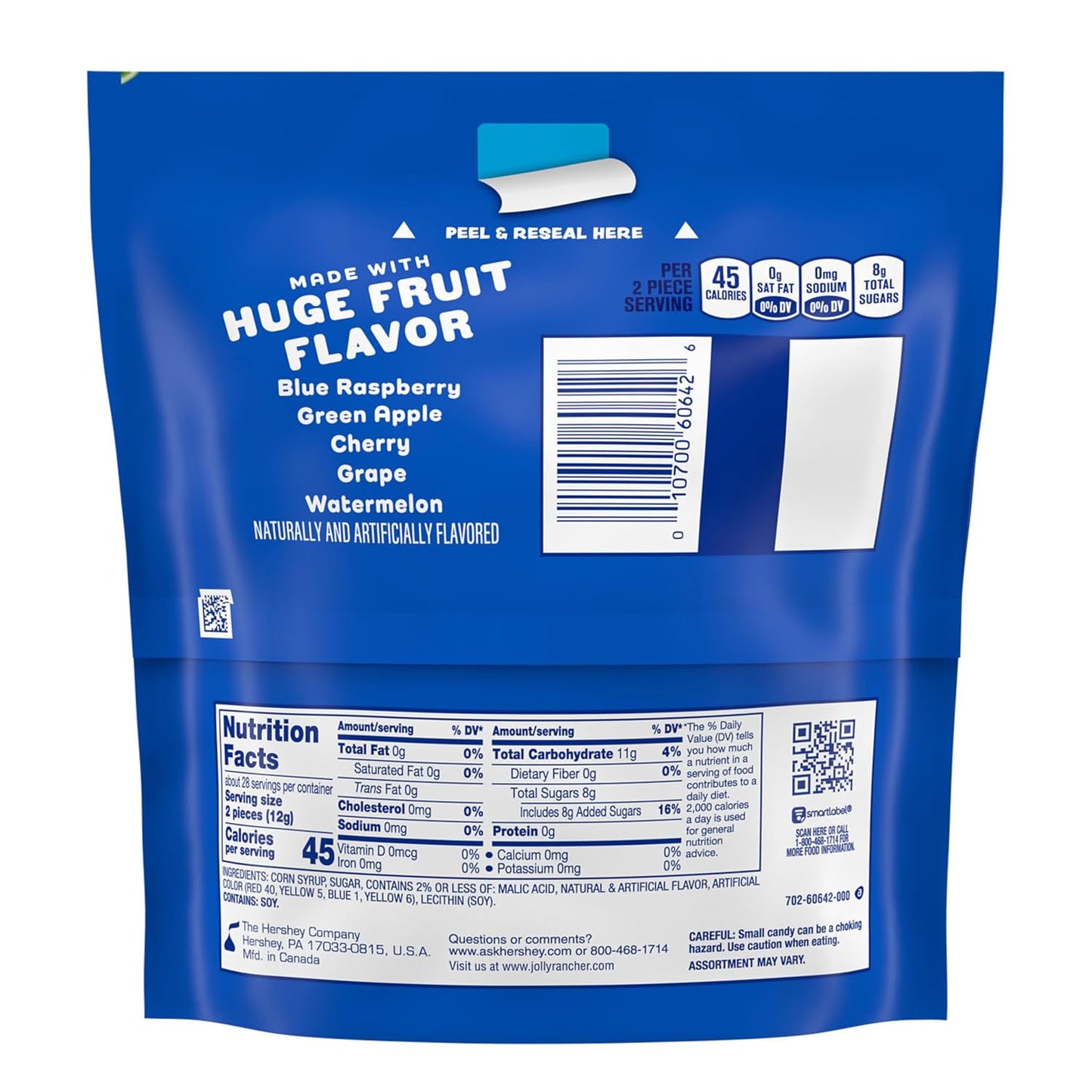 JOLLY RANCHER Original Fruit Flavored Hard Candy Bag, 12 oz