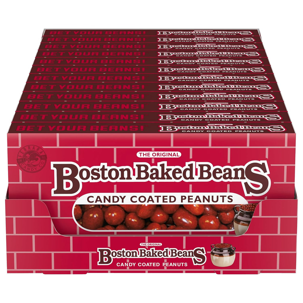 Boston Baked Beans Candy-Coated Peanuts, Theater Box, 4.3 Oz, 12 Ct