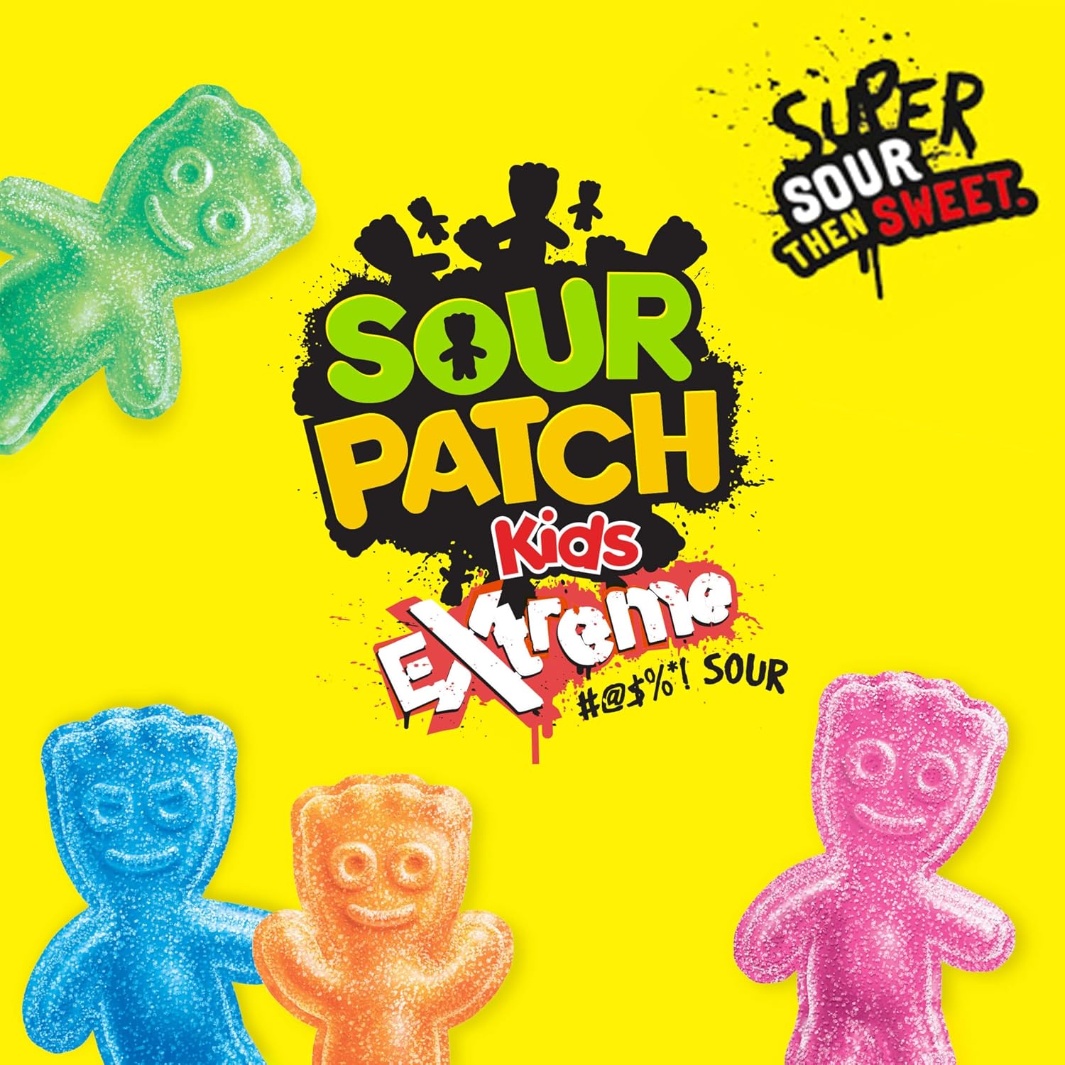 SOUR PATCH KIDS Extreme Sour Soft & Chewy Gummy Candy, Bulk Candy, 12 - 3.5 Oz Boxes