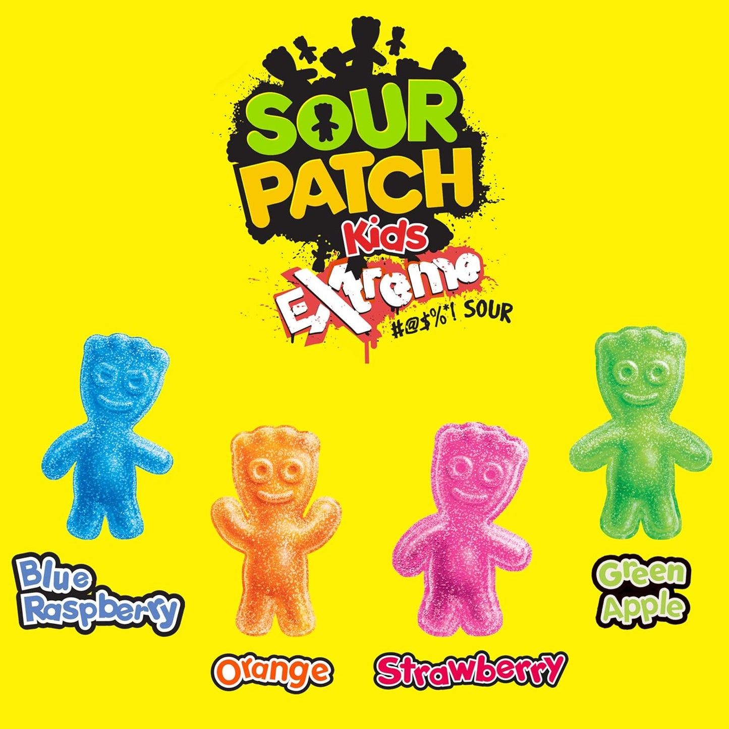 SOUR PATCH KIDS Extreme Sour Soft & Chewy Gummy Candy, Bulk Candy, 12 - 3.5 Oz Boxes
