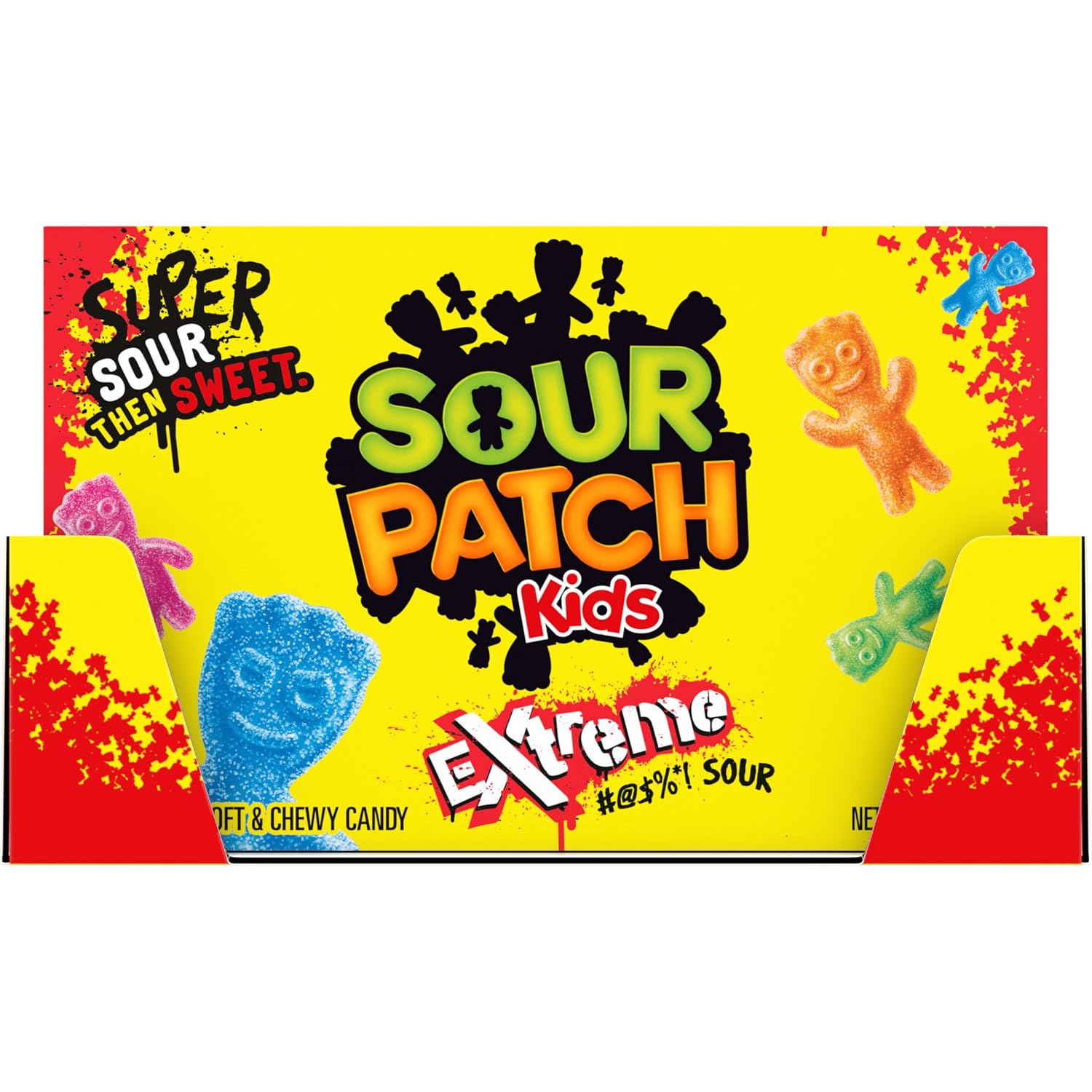 SOUR PATCH KIDS Extreme Sour Soft & Chewy Gummy Candy, Bulk Candy, 12 - 3.5 Oz Boxes