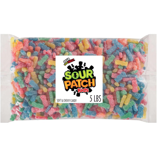 SOUR PATCH KIDS Soft & Chewy Gummy Candy, Bulk Candy, 5 Lb
