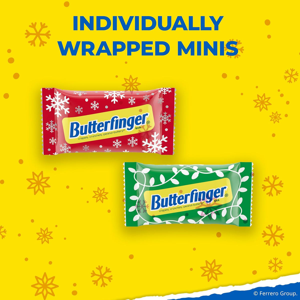 Butterfinger Minis, Peanut-Buttery Holiday Candy Bars, 9.4 Oz