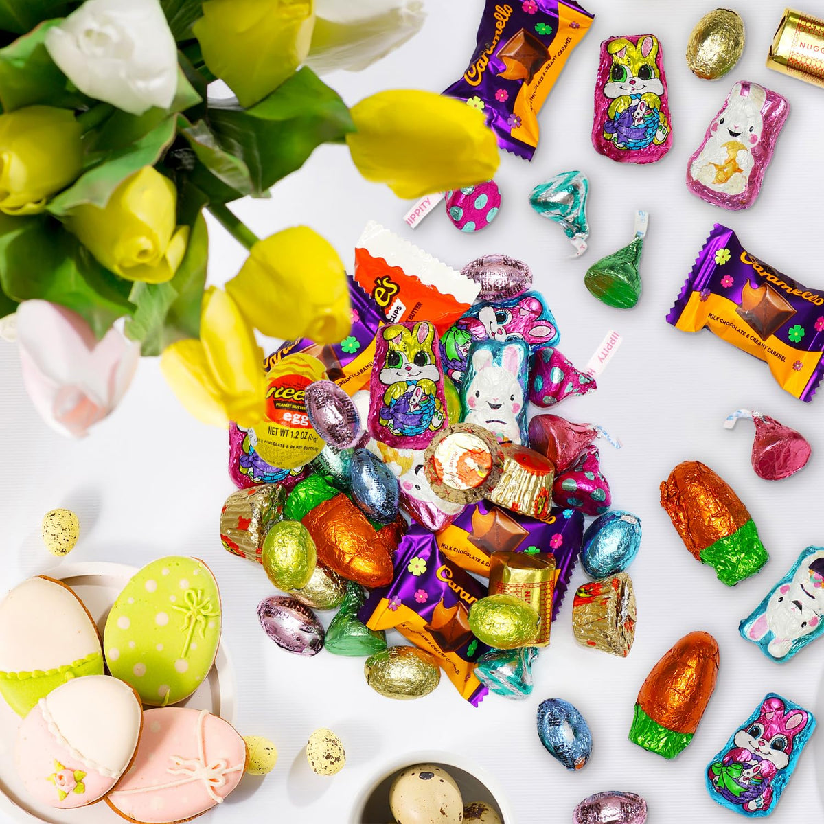 Bulk Chocolate Candy Mix - 1.5 Pound Assorted Individually Wrapped Chocolate Candies Variety Pack for Easter