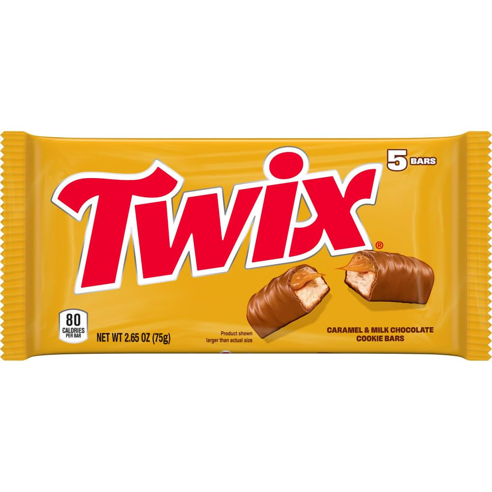 TWIX Fun Size Caramel Chocolate Cookie Candy Bar Bulk Pack, 2.65 Oz