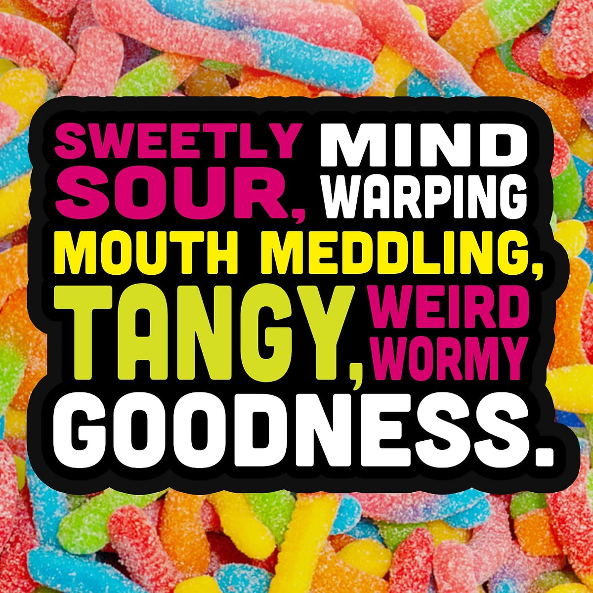 Trolli Sour Brite Crawlers Candy, Sweet & Sour Gummy Worms, Bulk Bag, 5 Lb