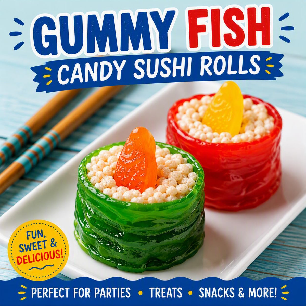 Bulk Gummy Fish Candy 3 Lb Assorted Fruit Flavored