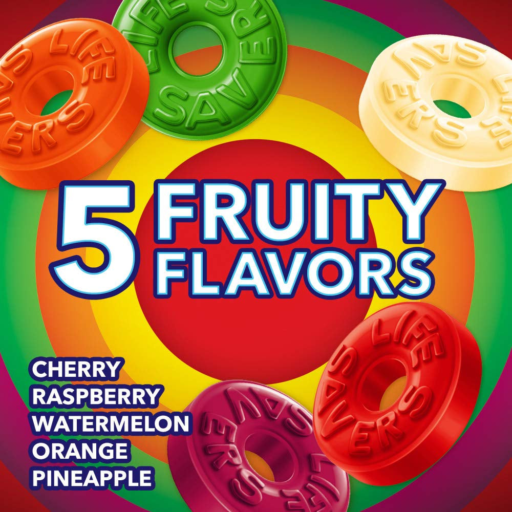LIFESAVERS 5 Flavors Hard Candy, Party Size, 50 Oz Bag
