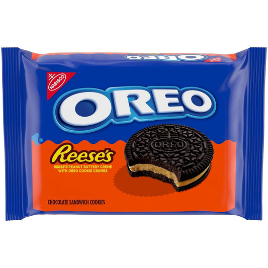 OREO REESE'S Peanut Buttery Creme Chocolate Sandwich Cookies, 12.35 Oz