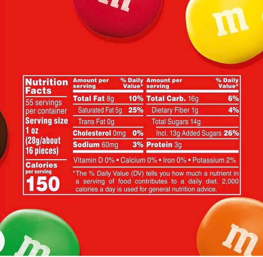 M&MS Bulk (M&MS) Peanut Butter Milk Chocolate (2 Packs) Candy Jar (110 Oz) 