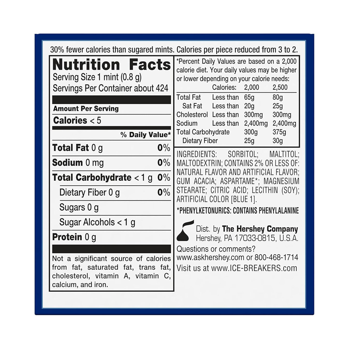 ICE BREAKERS Coolmint Sugar Free Mints Tins, 1.5 Oz (8 Count)