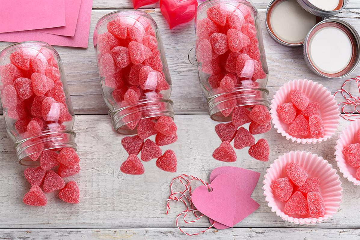 Fruidles Valentine's Cherry Hearts Jelly Half-Pound, Delicious Gummy Candy