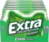 EXTRA Spearmint Sugar Free Chewing Gum Mega Packs - 35 Stick (Pack of 6)
