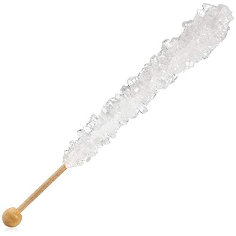 Hanukkah Rock Candy Sugar Sticks - Kosher Certified - 10 Individually Wrapped - Blue & White Candy Party Favors