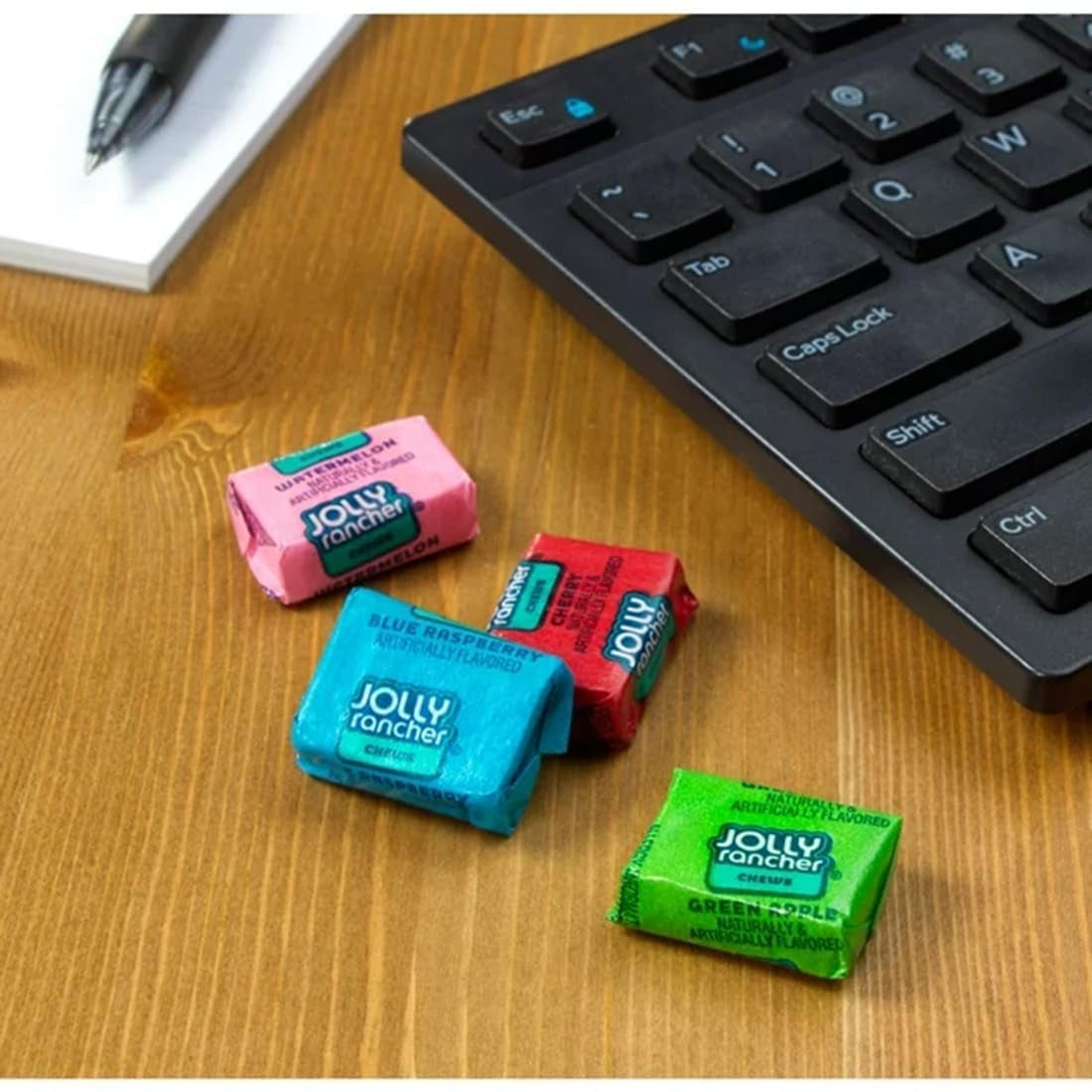 Jollyrancher Chews Bulk Candy - Individually Wrapped Assorted Fruit Flavored - 95 Chewy Fruit Chews