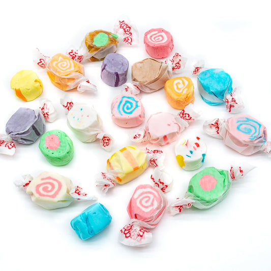 Salt Water Taffy 1 Lb – Individually Wrapped, 12 Fun Flavors, Old Fashioned Bulk Candy, Gluten and Nut Free