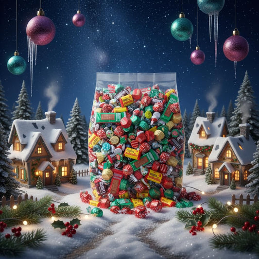 Christmas Chocolate Bulk Candy Variety Pack - 2Lb Bulk Christmas Candy Individually Wrapped