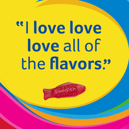SWEDISH FISH Assorted Soft & Chewy Gummy Candy, Bulk Candy, 5 Lb