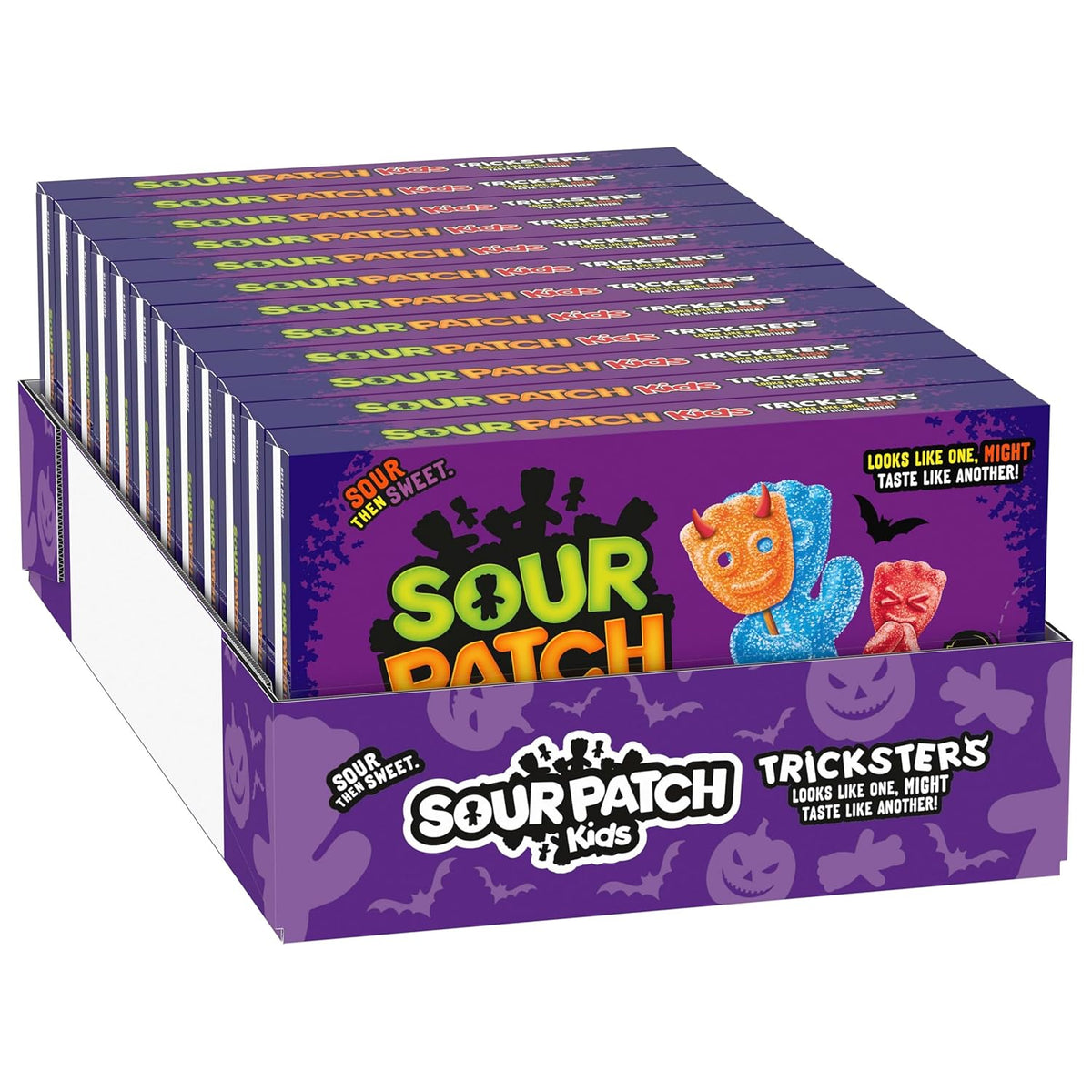 SOUR PATCH KIDS Tricksters Soft & Chewy Gummy Halloween Candy, 12 X 3.52 Oz