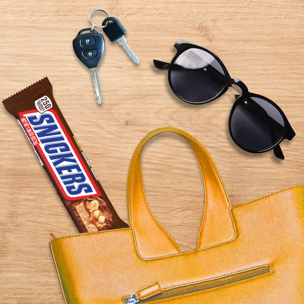 SNICKERS Milk Chocolate Candy Bar, NFL Football Snacks, 1.9 Ounce