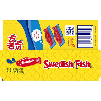 SWEDISH FISH Soft & Chewy Candy, Easter Candy, 12 - 3.1 Oz Boxes