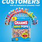 Charms Mini Pops Lollipops, Assorted Flavors, 400 Count (Pack of 1)