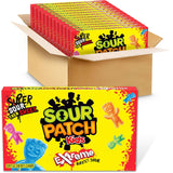 SOUR PATCH KIDS Extreme Sour Soft & Chewy Gummy Candy, Bulk Candy, 12 - 3.5 Oz Boxes