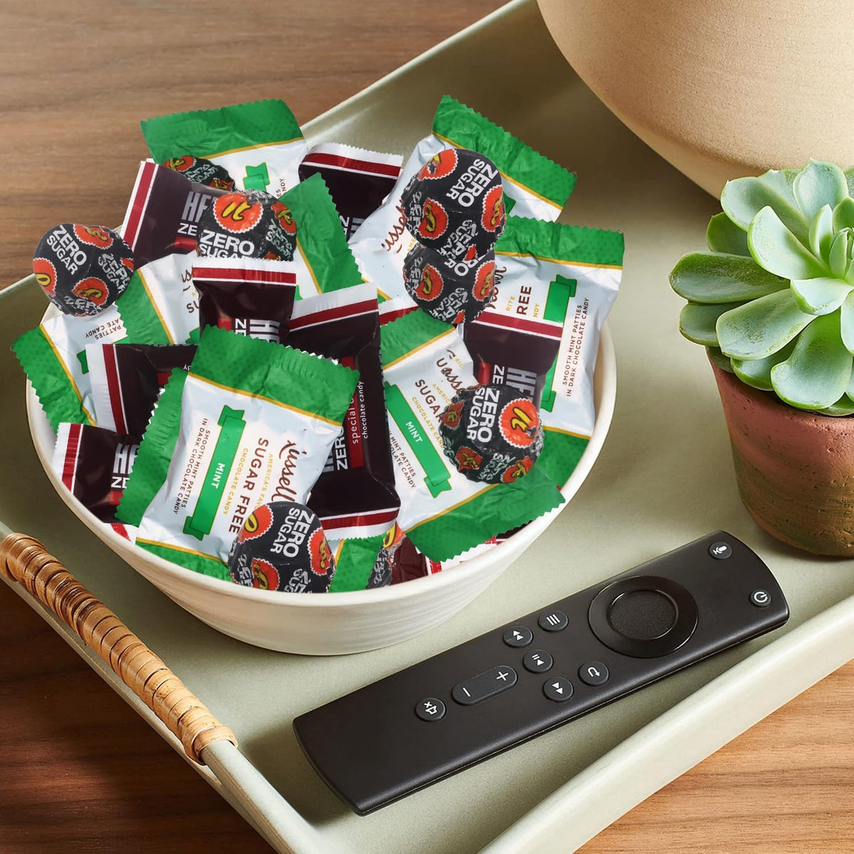 Sugar Free Dark Chocolate Variety Pack - Individually Wrapped Assorted Dark Zero Sugar Candy Mix (1 Pound)