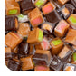 Caramel Candy Mix, Filled Caramels Individually Wrapped - 2 Lb Pack | Vanilla, Chocolate, Apple, Strawberry, Caramel Cubes