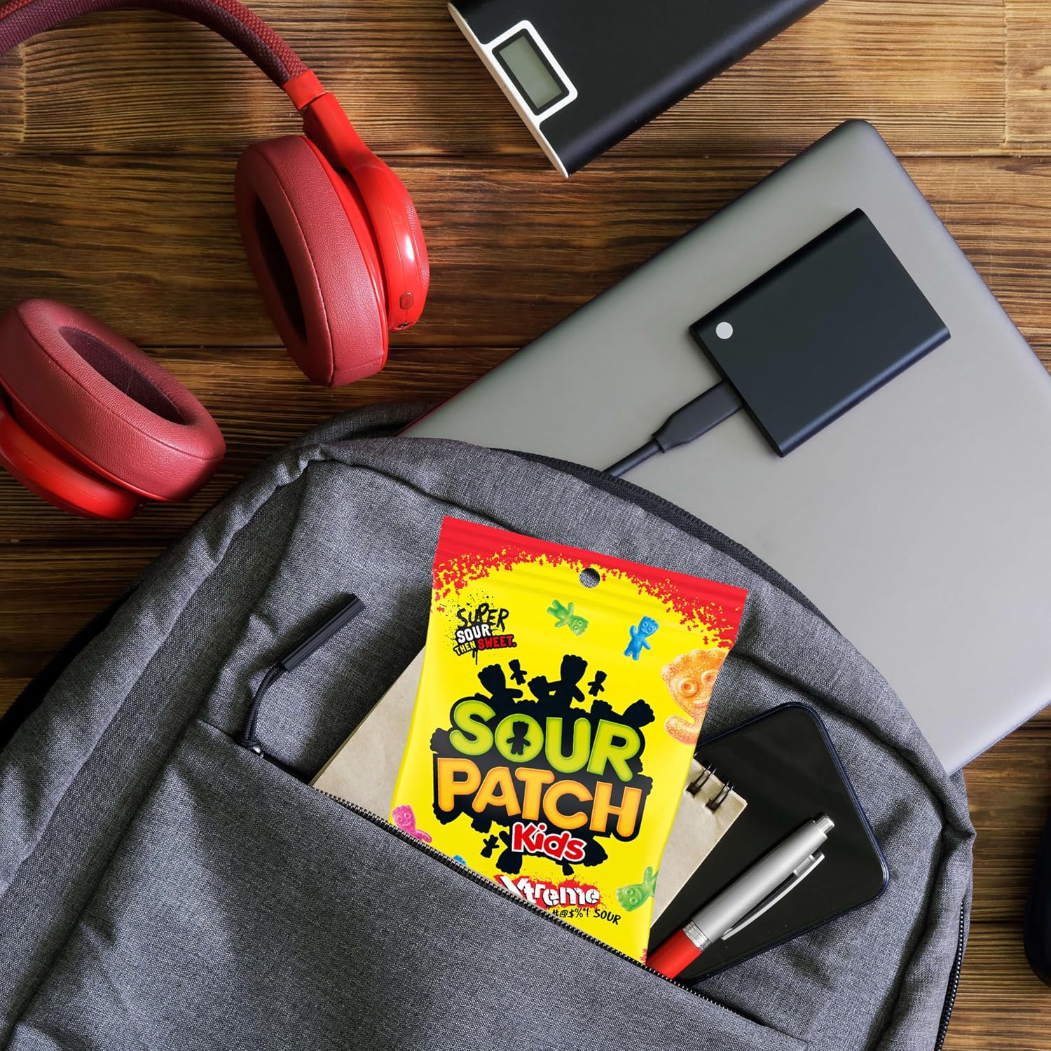 SOUR PATCH KIDS Extreme Sour Soft & Chewy Gummy Candy, Bulk Candy, 12 - 3.5 Oz Boxes