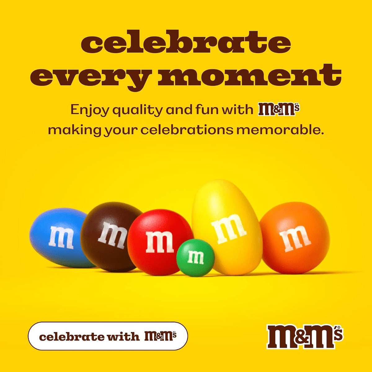 M&M'S Hanukkah Milk Chocolate Candy, Blue, Yellow, White, 2 Lb Bulk Bag