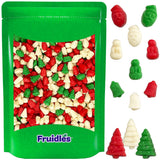 Fruidles Christmas Mello Cremes Gummi Bears Candy Sweet Confection Candies, Traditional Old Fashioned, Vegan, Gluten-Free (2 Pounds)
