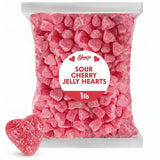 Mother'S Day Sour Cherry Jelly Hearts Candy, Bulk, 1 Lb